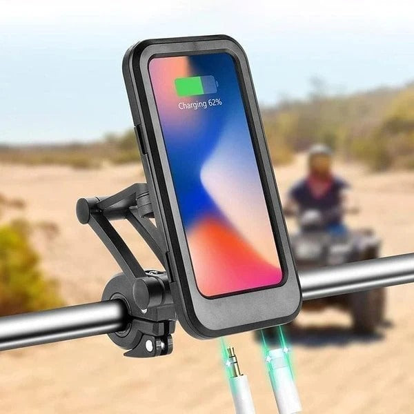 đ„Support Ă©tanche pour tĂ©lĂ©phone vĂ©lo et motođ„