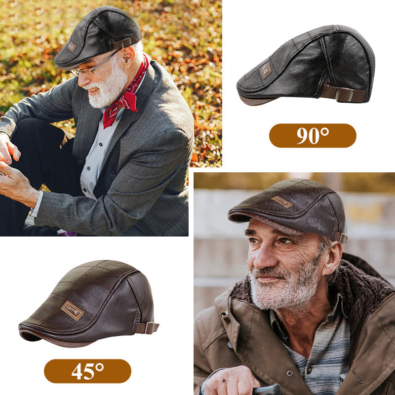 Béret en cuir tendance 2025 – Élégance assurée