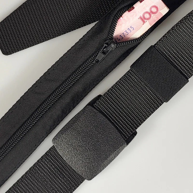 🔒 Ceinture Cache-Billets Sécurisée – L'accessoire Discret Pour Garder Votre Argent À L'abri
