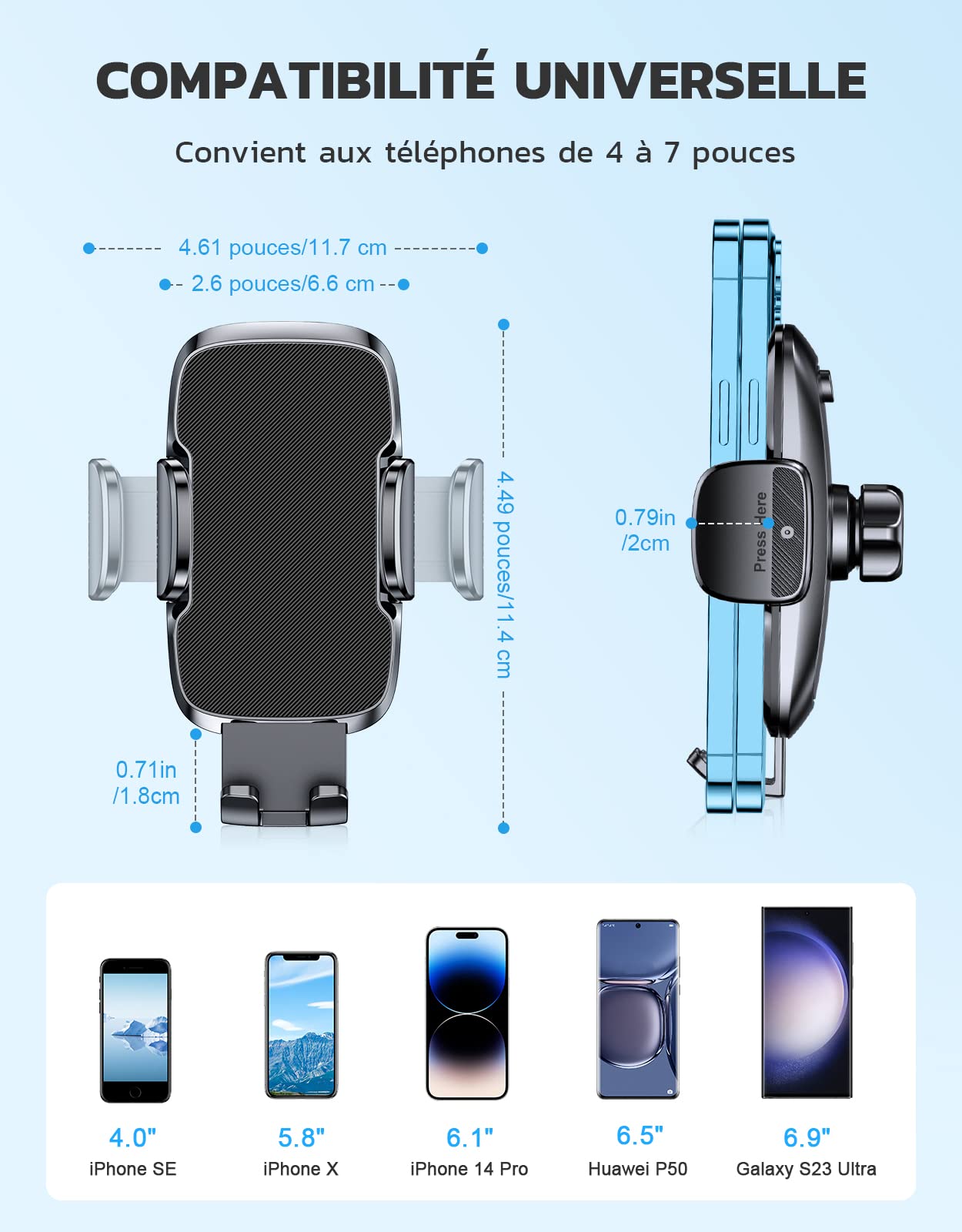 AirHolder- Support de téléphone