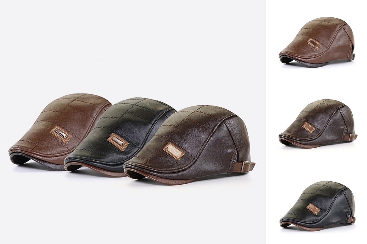 Béret en cuir tendance 2025 – Élégance assurée