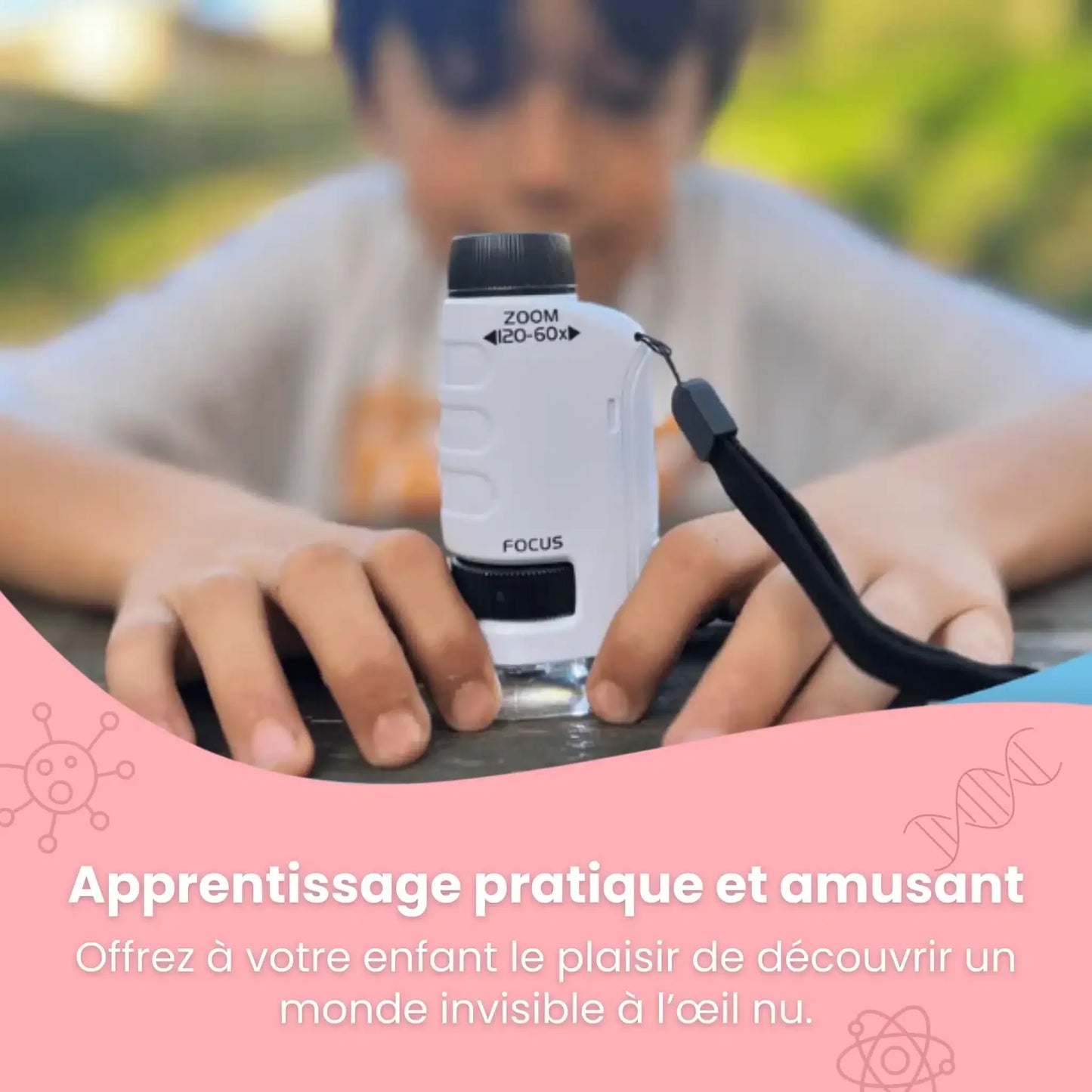 MiniScope® de Poche pour Enfant – Zoom x 120