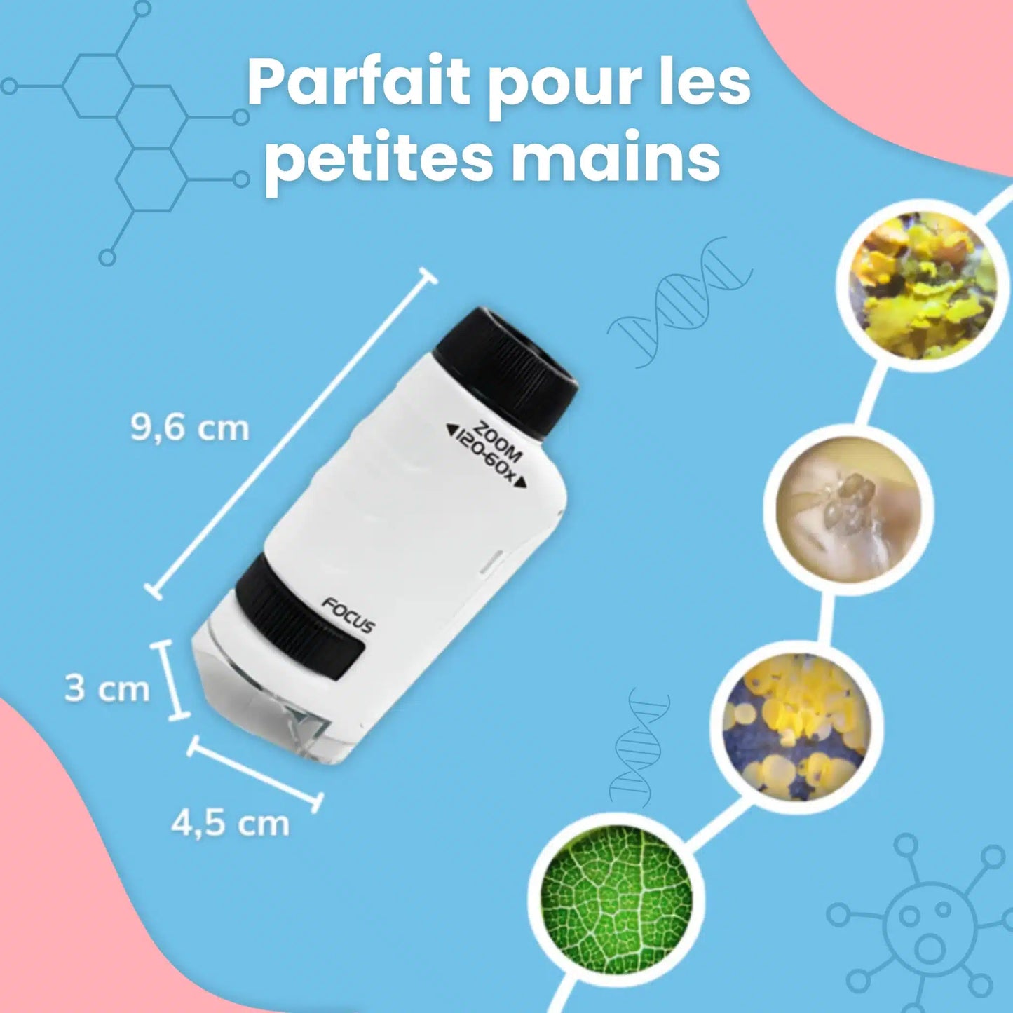 MiniScope® de Poche pour Enfant – Zoom x 120