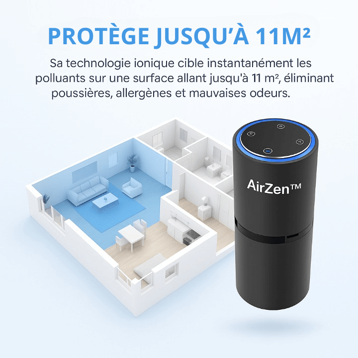 AirZen™ – Le purificateur d’air ionique