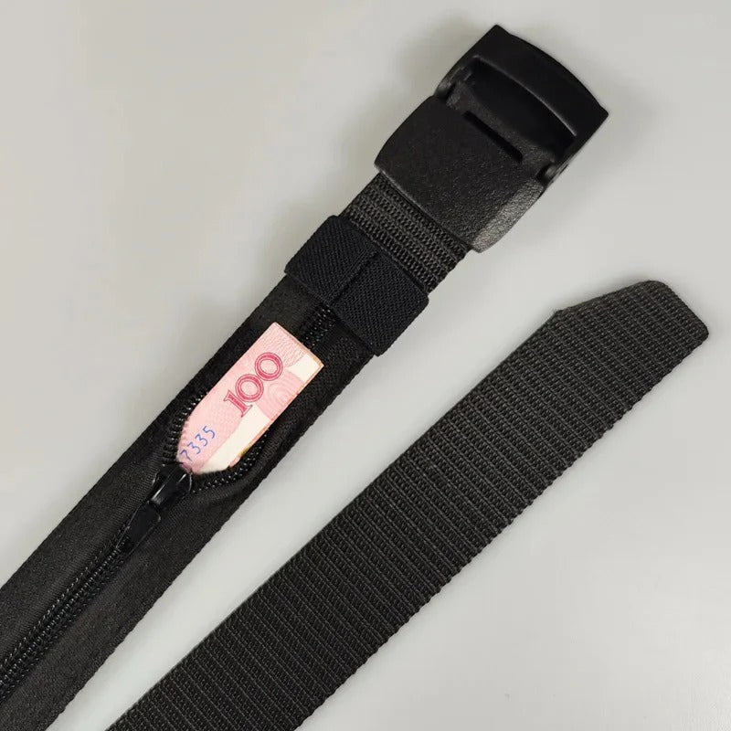 🔒 Ceinture Cache-Billets Sécurisée – L'accessoire Discret Pour Garder Votre Argent À L'abri