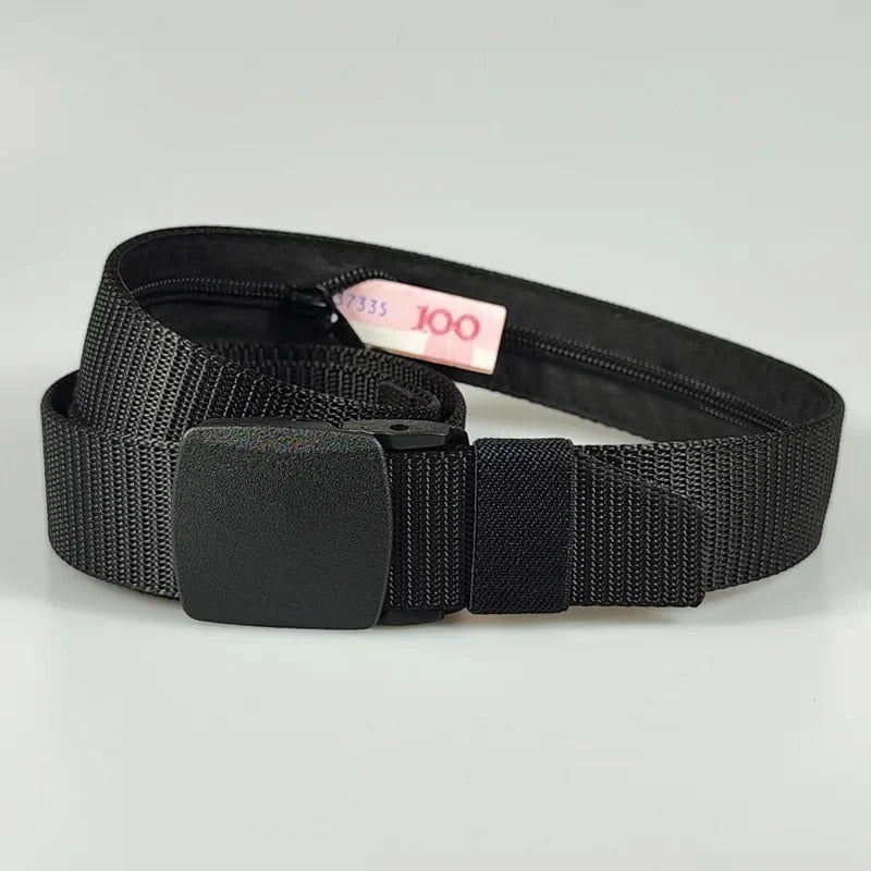 🔒 Ceinture Cache-Billets Sécurisée – L'accessoire Discret Pour Garder Votre Argent À L'abri
