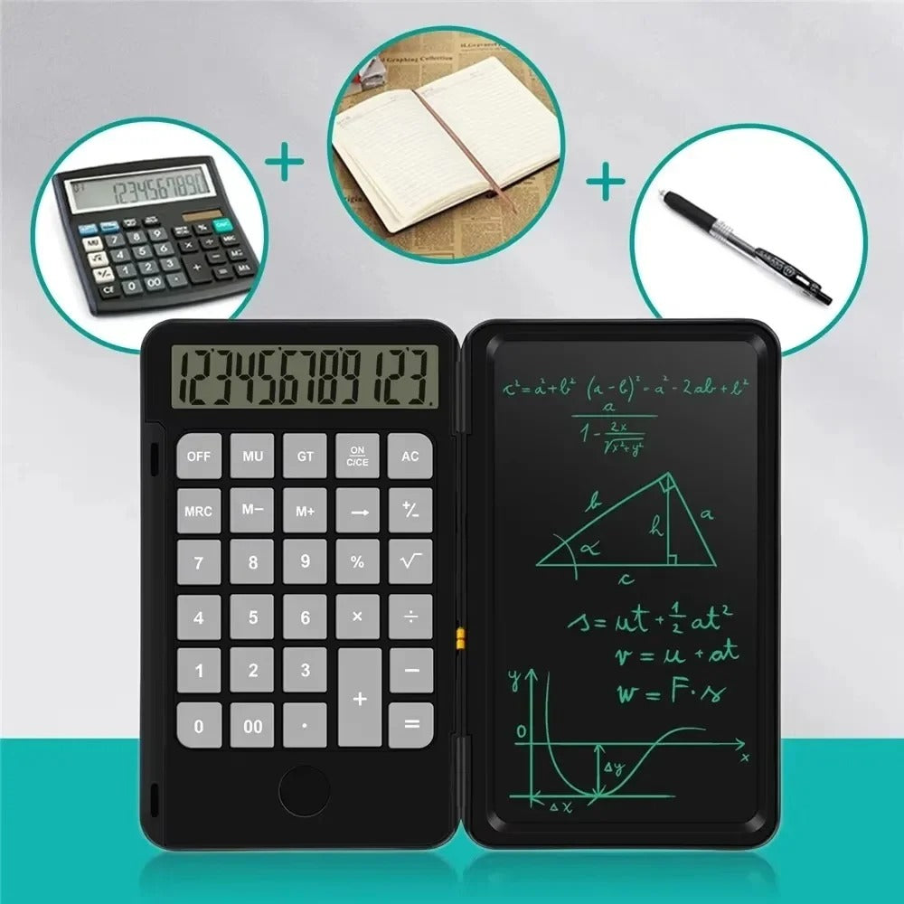 Calculatrice électronique scientifique avec tablette d'écriture LCD (3 IN 1)