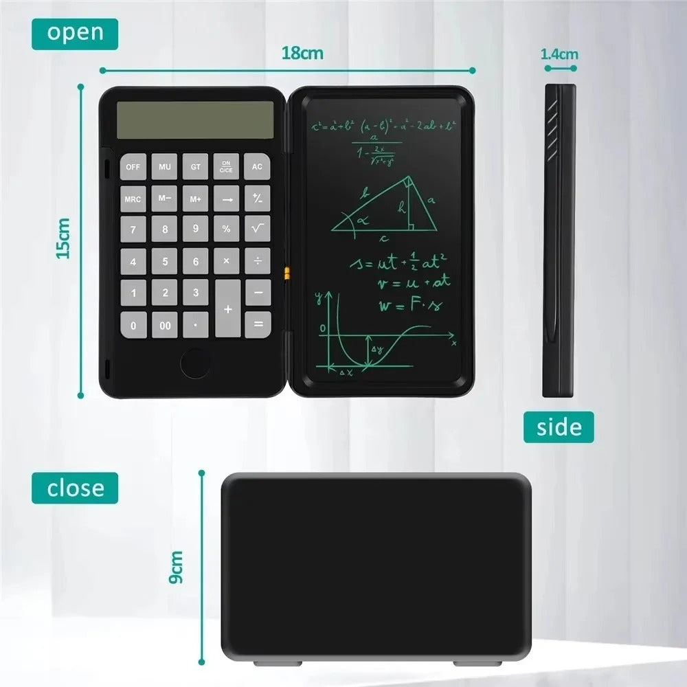 Calculatrice électronique scientifique avec tablette d'écriture LCD (3 IN 1)