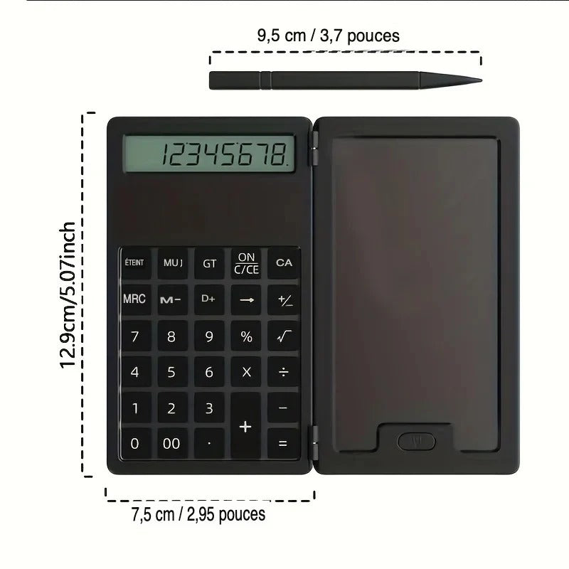 Calculatrice électronique scientifique avec tablette d'écriture LCD (3 IN 1)