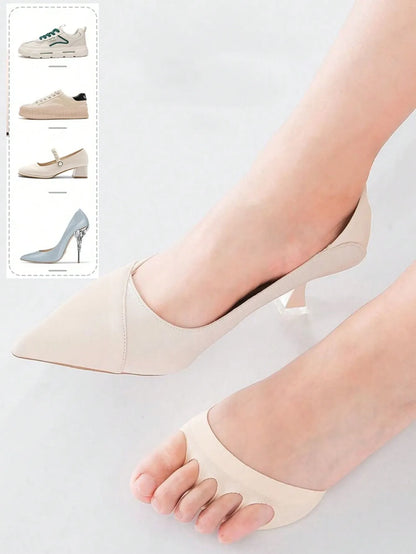 🦶💨 Pexmen – 2 Coussinets Avant-Pied à 5 Orteils – Soulagement de la Douleur Métatarsienne (Metatarsalgie)