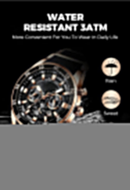 Montre Homme Quartz Multifonction – Étanche & Élégante