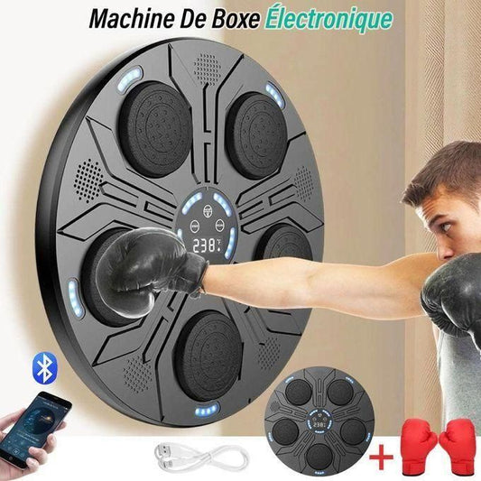 Machine De Boxe Murale Intelligente Avec Musique Électronique Bluetooth Et Gants