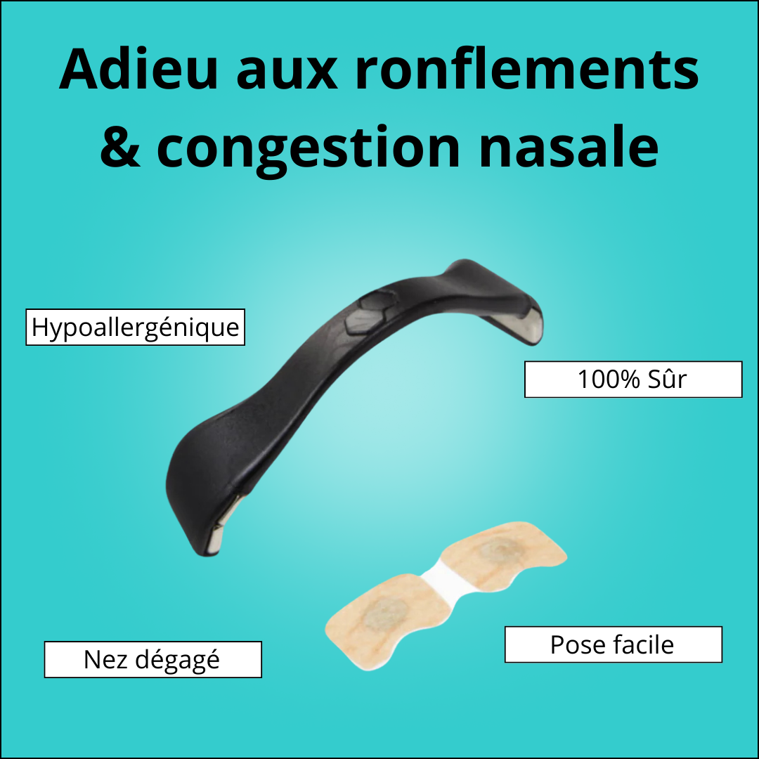Bandelettes Nasales Anti-Ronflement – Respirez Mieux, Dormez Mieux !