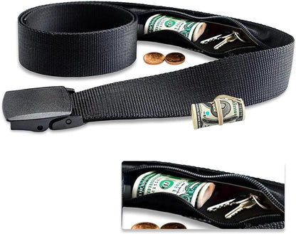 🔒 Ceinture Cache-Billets Sécurisée – L'accessoire Discret Pour Garder Votre Argent À L'abri