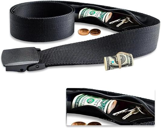 🔒 Ceinture Cache-Billets Sécurisée – L'accessoire Discret Pour Garder Votre Argent À L'abri