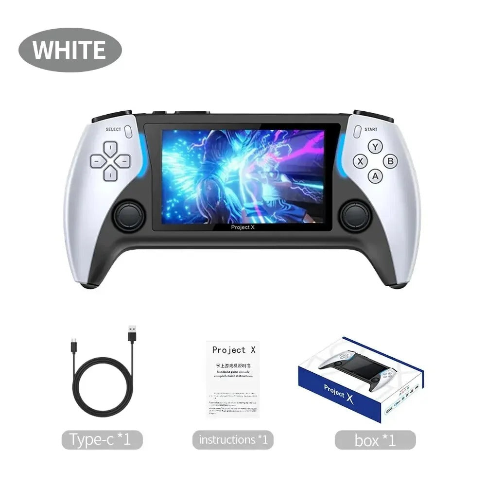 🎮 Console de Jeu Portable Project X – Écran HD 5", 2 Go RAM, HDMI & 10 000+ Jeux Inclus