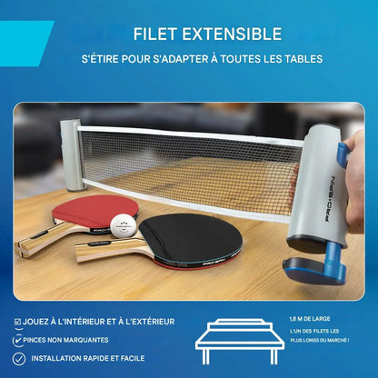 🏓 Kit Ping-Pong Complet et Portable : Plaisir Instantané à la Maison ou en Voyage !