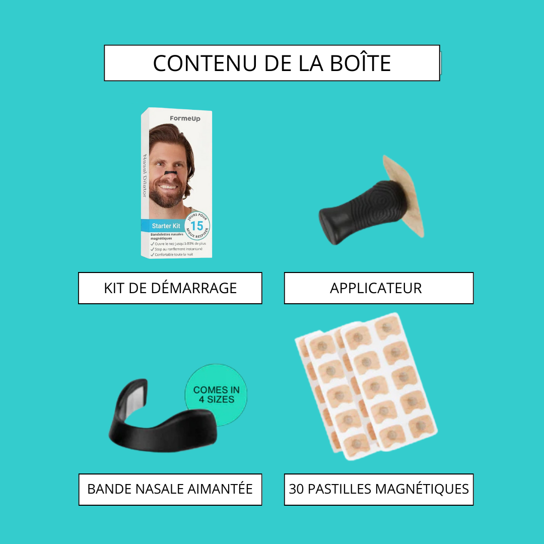 Bandelettes Nasales Anti-Ronflement – Respirez Mieux, Dormez Mieux !