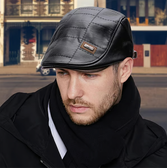 Béret en cuir tendance 2025 – Élégance assurée