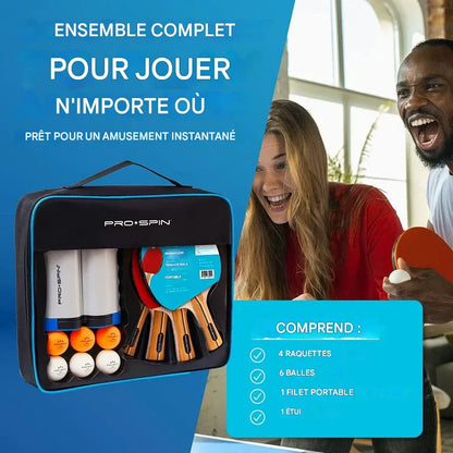 🏓 Kit Ping-Pong Complet et Portable : Plaisir Instantané à la Maison ou en Voyage !