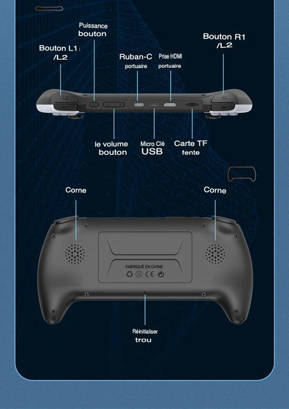 🎮 Console de Jeu Portable Project X – Écran HD 5", 2 Go RAM, HDMI & 10 000+ Jeux Inclus