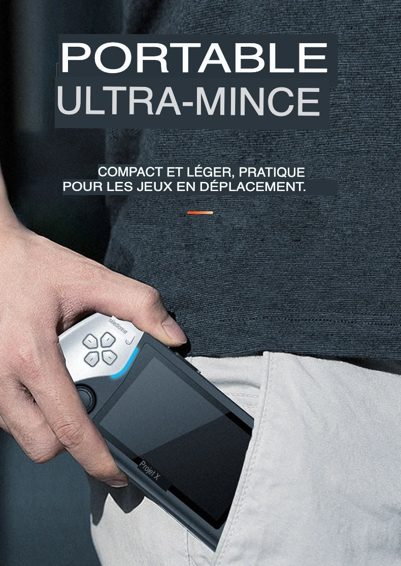 🎮 Console de Jeu Portable Project X – Écran HD 5", 2 Go RAM, HDMI & 10 000+ Jeux Inclus