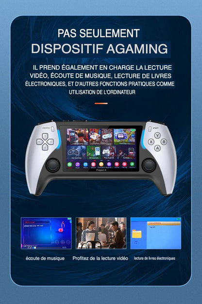 🎮 Console de Jeu Portable Project X – Écran HD 5", 2 Go RAM, HDMI & 10 000+ Jeux Inclus