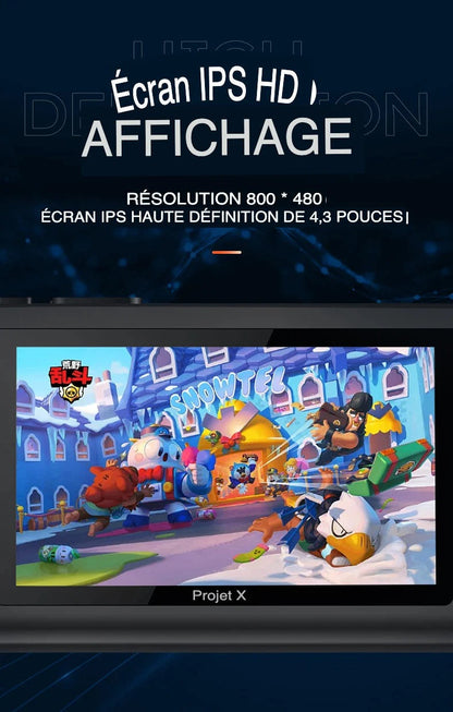 🎮 Console de Jeu Portable Project X – Écran HD 5", 2 Go RAM, HDMI & 10 000+ Jeux Inclus