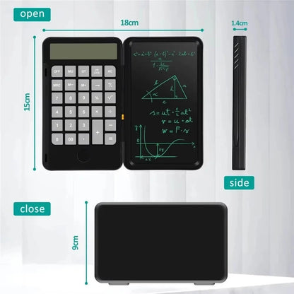 Calculatrice électronique scientifique avec tablette d'écriture LCD (3 IN 1)