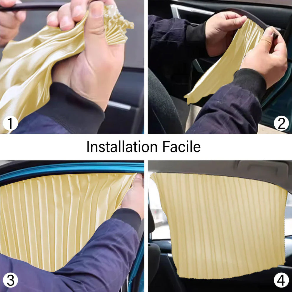 Rideaux Automobiles Noires Magnétiques Pour Vitres Latérales De Voiture