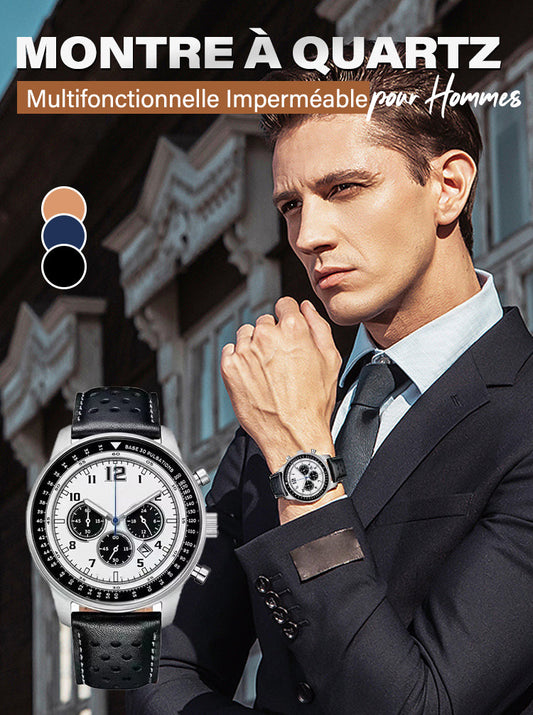 ⏳Offre spéciale à durée limitée⌛ Montre à quartz multifonction étanche pour homme