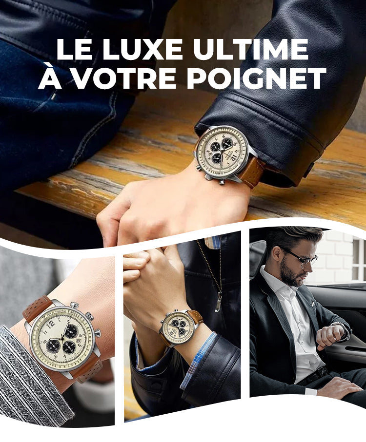 ⏳Offre spéciale à durée limitée⌛ Montre à quartz multifonction étanche pour homme