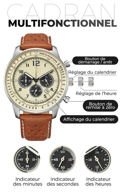 ⏳Offre spéciale à durée limitée⌛ Montre à quartz multifonction étanche pour homme