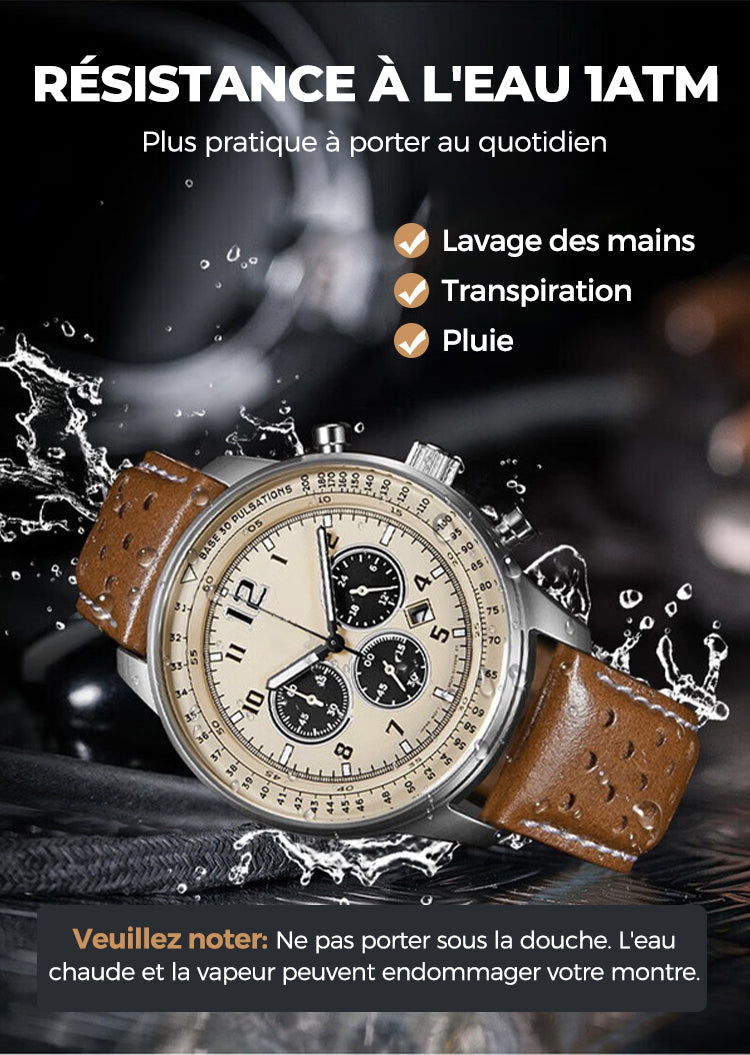 ⏳Offre spéciale à durée limitée⌛ Montre à quartz multifonction étanche pour homme