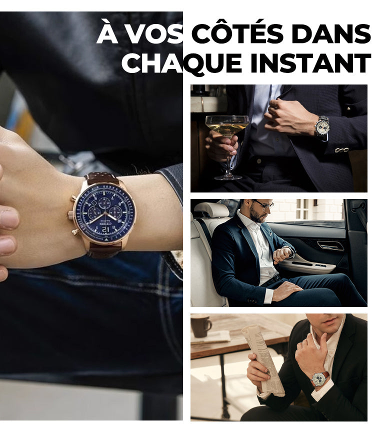 ⏳Offre spéciale à durée limitée⌛ Montre à quartz multifonction étanche pour homme