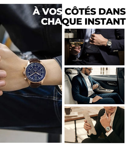 ⏳Offre spéciale à durée limitée⌛ Montre à quartz multifonction étanche pour homme
